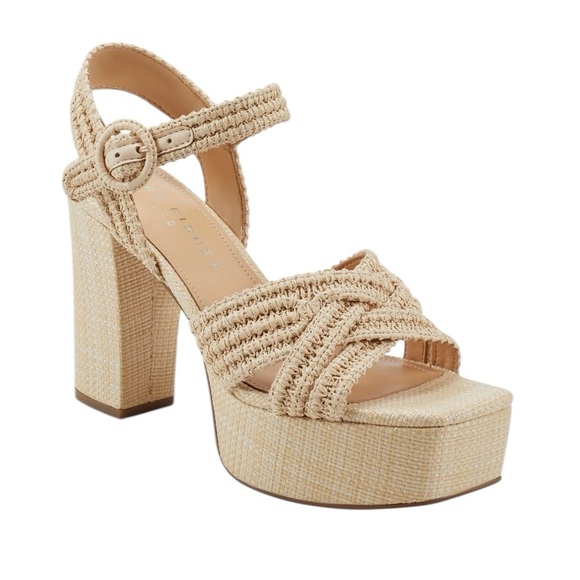NWT MARC FISHER LTD CHESSE PLATFORM HEELS WOMENS SIZE 9.5 - Picture 1 of 6